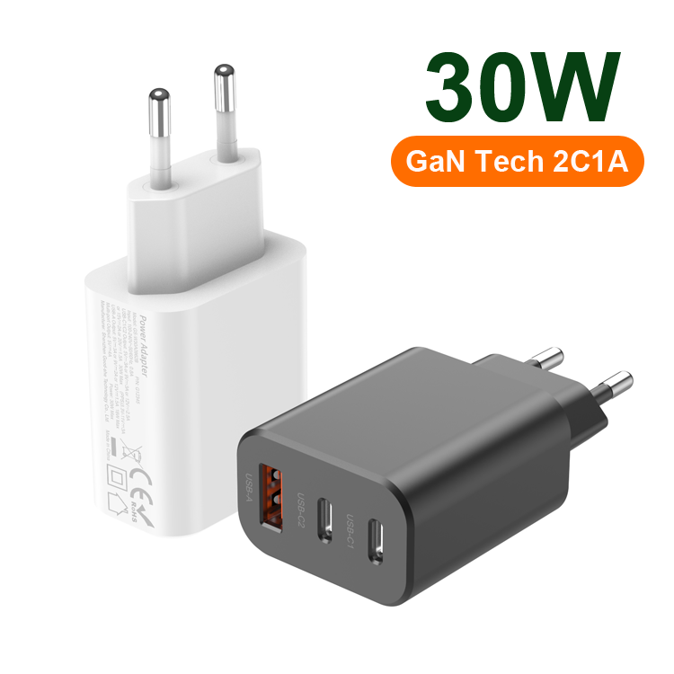 GaN 30W PD Fast Charger 2C1A 