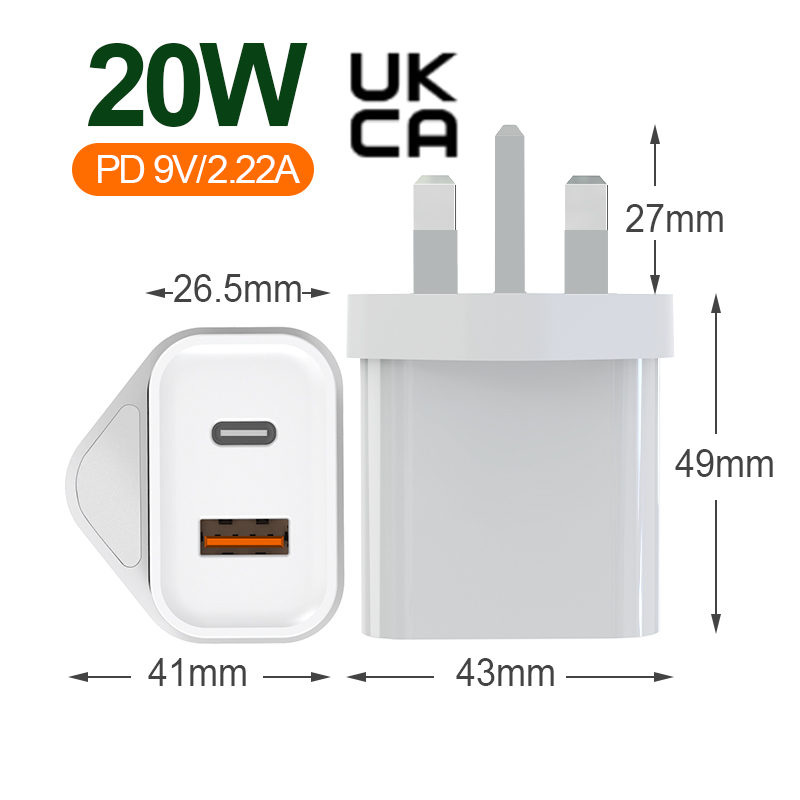20W PD& QC Wall Charger 
