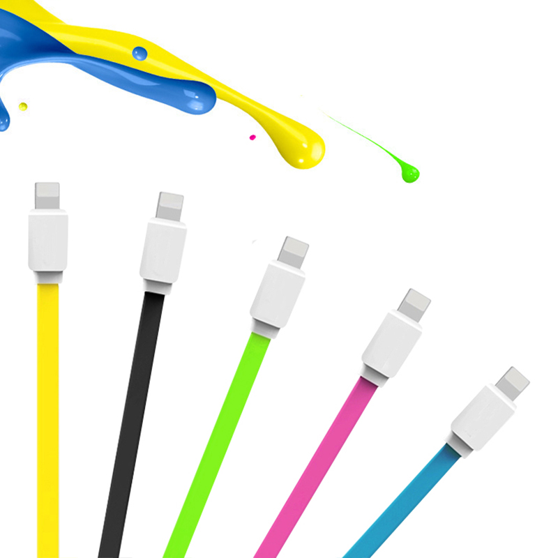 colored flat noodle cable 