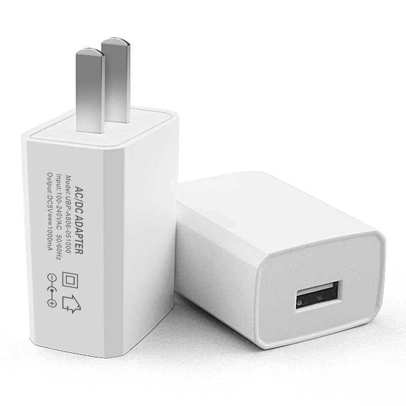 Quality 5V1A 5W USB Wall Charger from Manufacturer.
