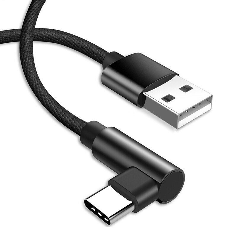 USB C braided data cable