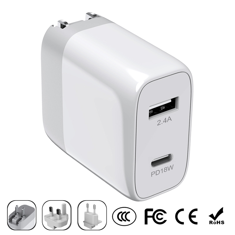 PD18W+USB2.4A 30W Wall Charger