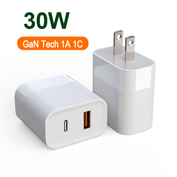 GaN 30W PD Fast Charger 1A 1C