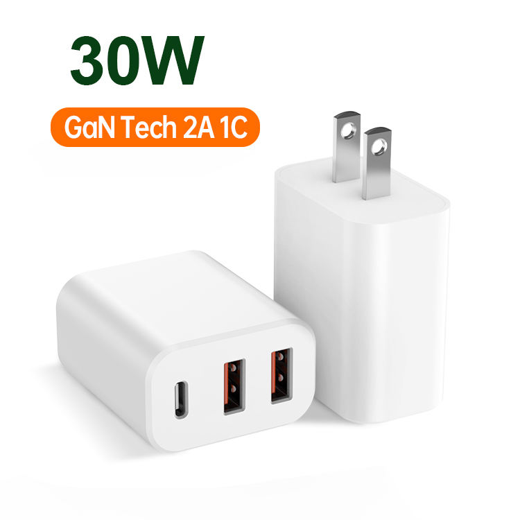 GaN 30W PD Fast Charger 2A1C