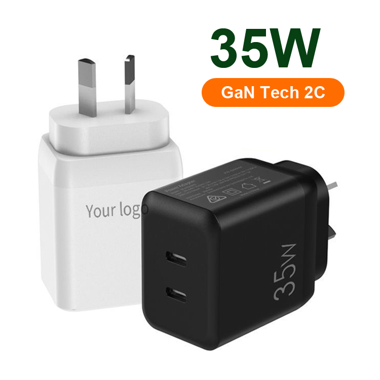 35W Dual USB-C Port Compact Power Adapter