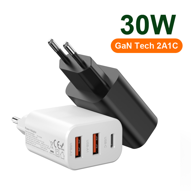 GaN 30W PD Fast Charger 2C1A  - copy